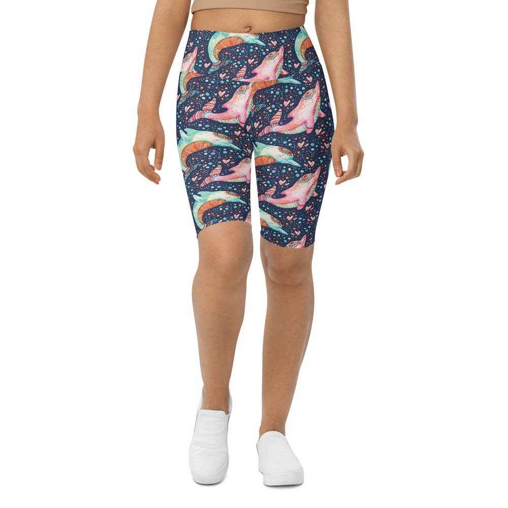 Dolphin Biker Shorts, Biker Shorts For Mom, Shorts Mother’s Day, Mother Day Gift