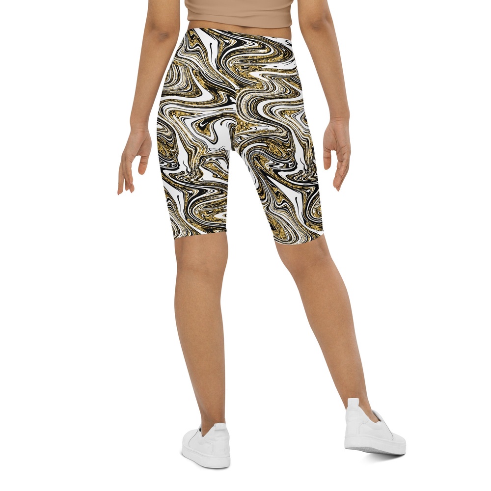 Glitter Print Marble Biker Shorts, Biker Shorts For Mom, Shorts Mother’s Day, Mother Day Gift