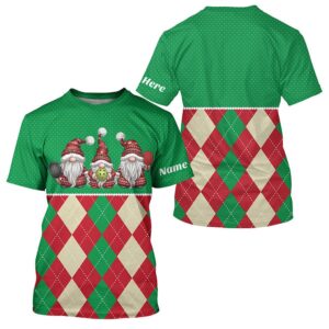Green And Red Argyle Pattern Custom Christmas…