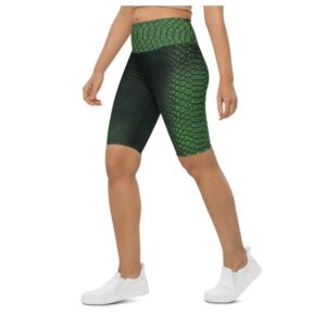 Green Crocodile Pattern Biker Shorts Biker Shorts For Mom Shorts Mother s Day Mother Day Gift 2 a0lnke.jpg