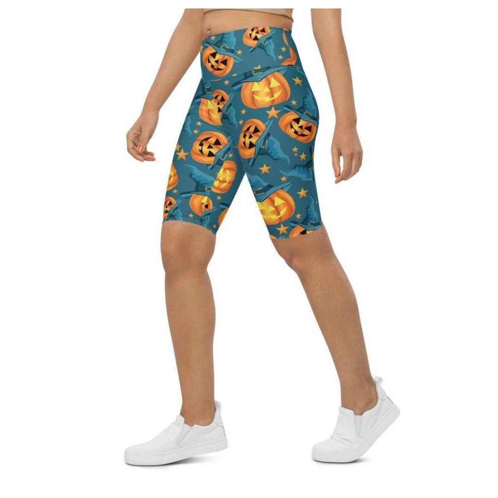 Halloween Pumpkin Biker Shorts, Biker Shorts For Mom, Shorts Mother’s Day, Mother Day Gift