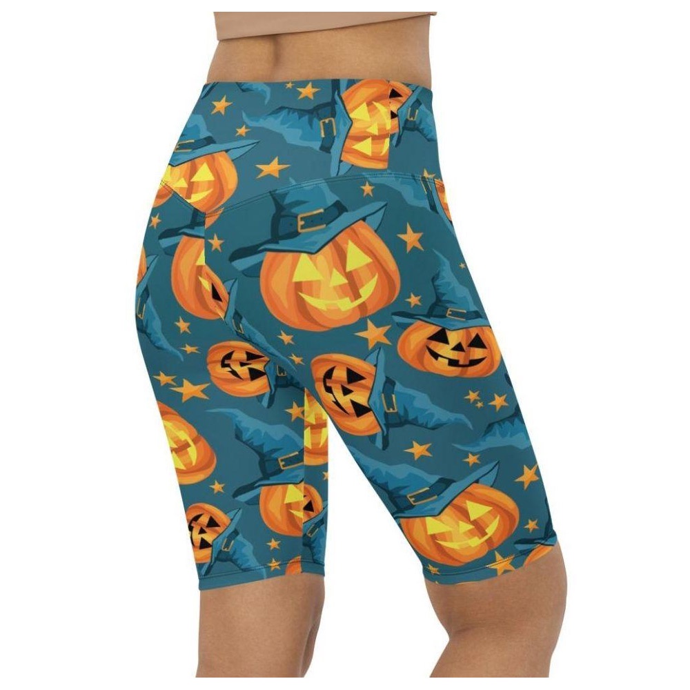 Halloween Pumpkin Biker Shorts, Biker Shorts For Mom, Shorts Mother’s Day, Mother Day Gift
