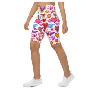 Heart Pattern Biker Shorts Biker Shorts For Mom Shorts Mother s Day Mother Day Gift 2 hhgdog.jpg