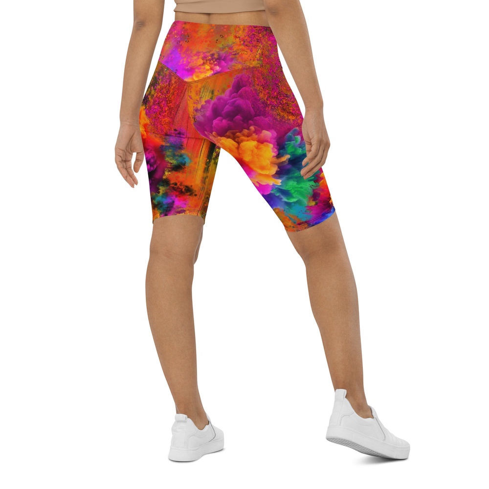 Holi Biker Shorts, Biker Shorts For Mom, Shorts Mother’s Day, Mother Day Gift