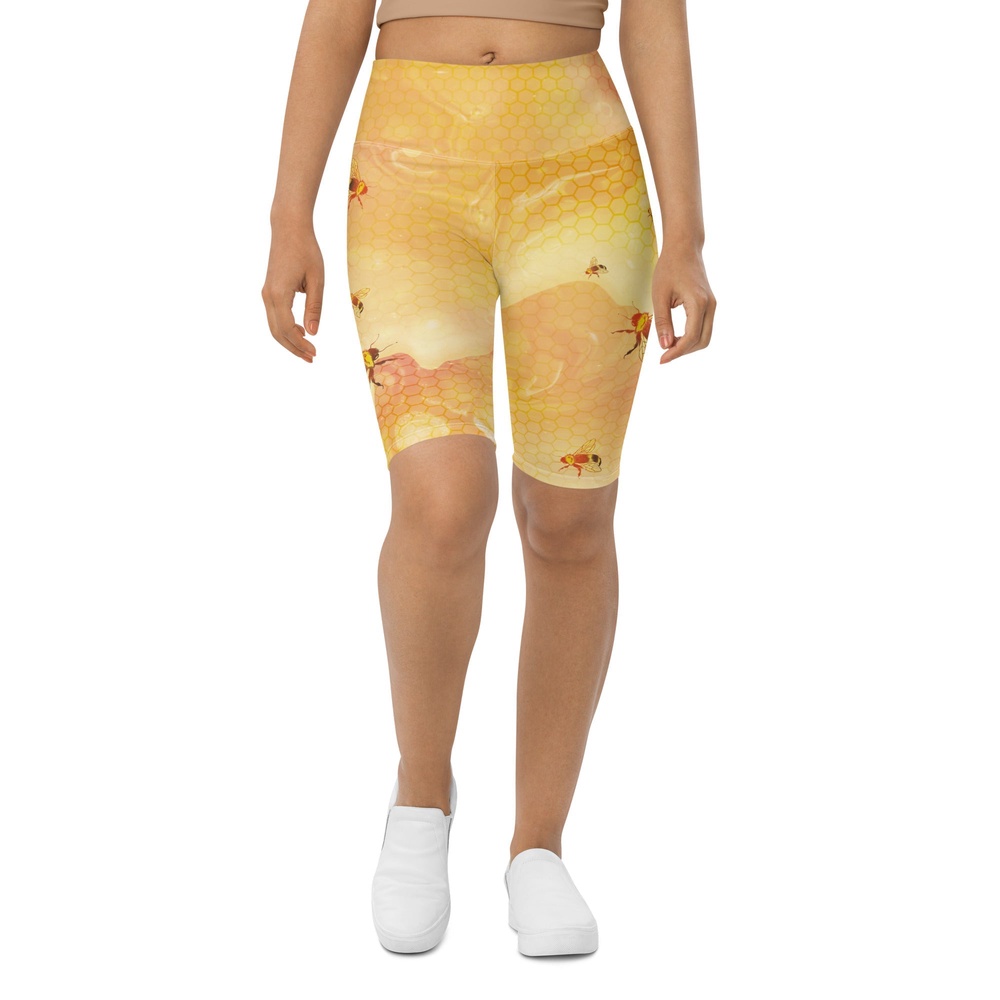 Honey Bee Biker Shorts, Biker Shorts For Mom, Shorts Mother’s Day, Mother Day Gift