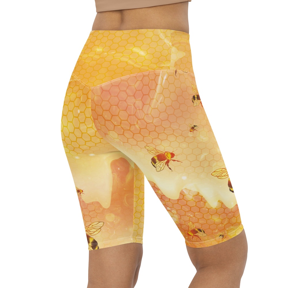 Honey Bee Biker Shorts, Biker Shorts For Mom, Shorts Mother’s Day, Mother Day Gift