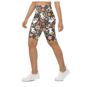 Hopping Bunny Biker Shorts, Biker Shorts For…
