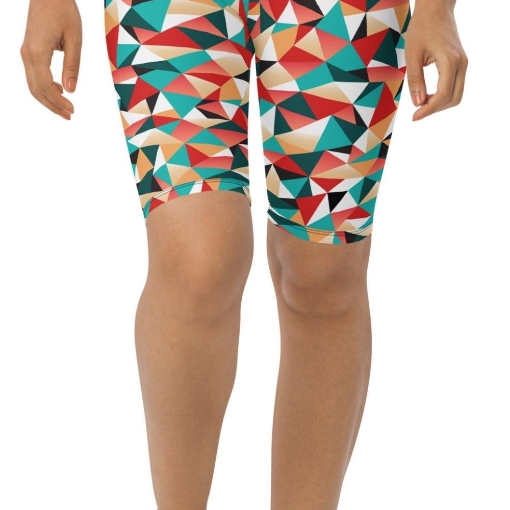 Kaleidoscopic Biker Shorts, Biker Shorts For Mom, Shorts Mother’s Day, Mother Day Gift