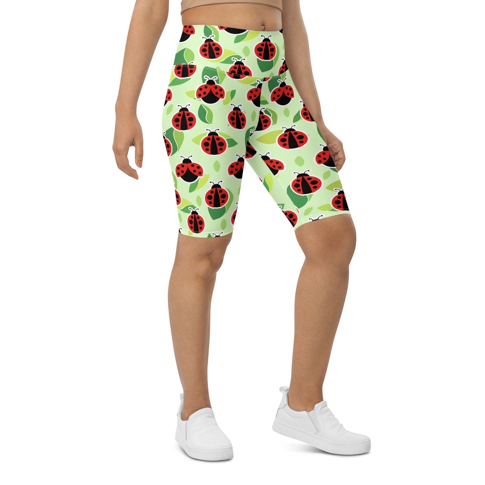 Ladybugs Biker Shorts, Biker Shorts For Mom, Shorts Mother’s Day, Mother Day Gift