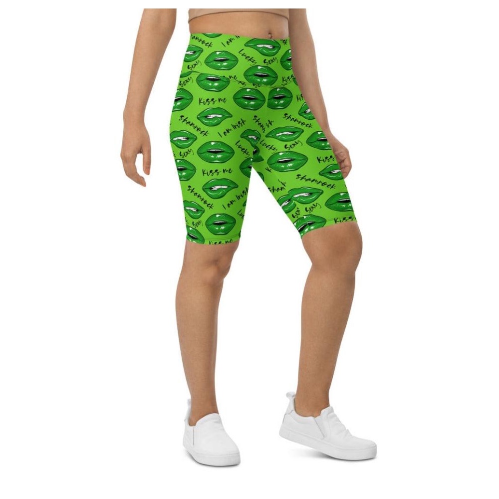 Lucky Irish Biker Shorts, Biker Shorts For Mom, Shorts Mother’s Day, Mother Day Gift