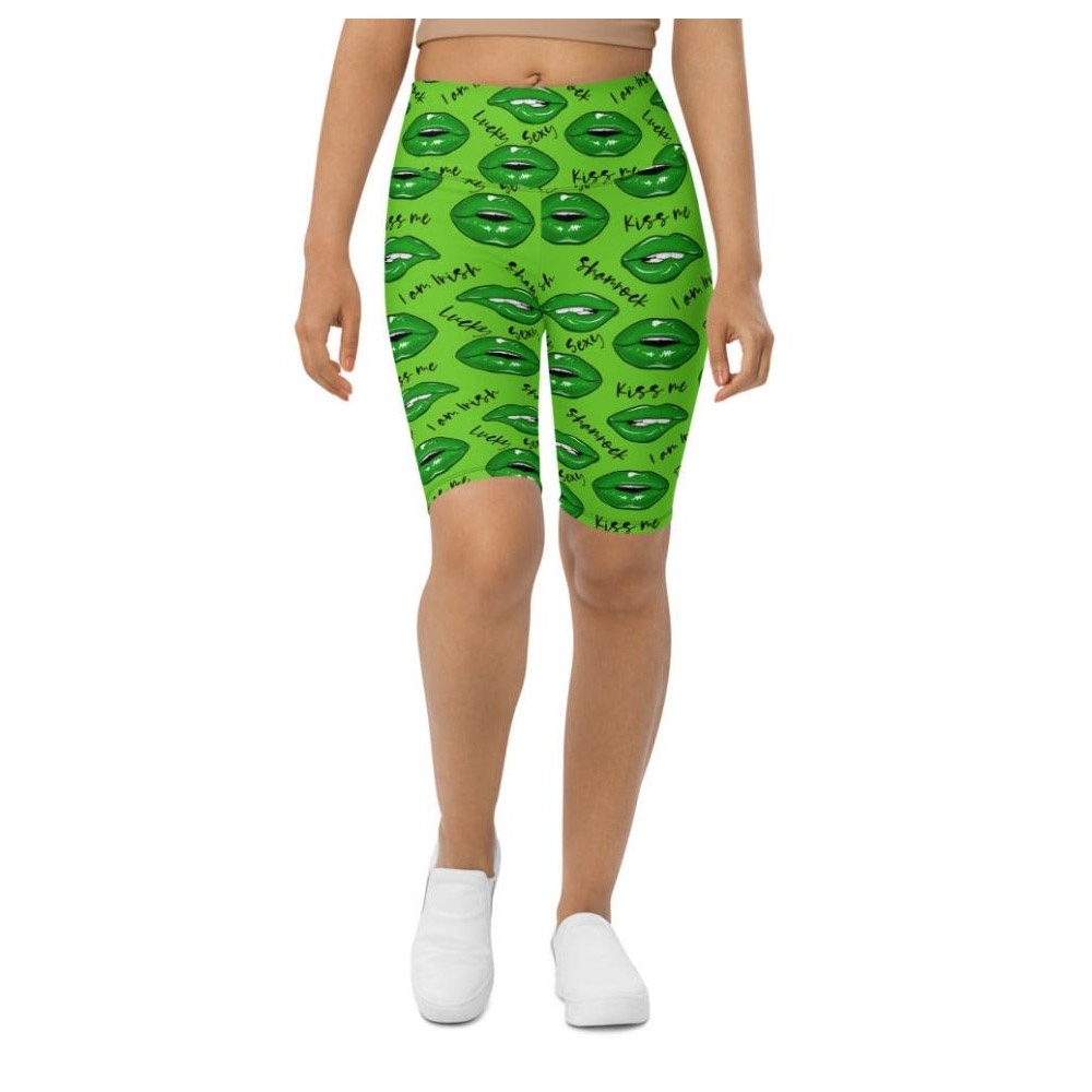 Lucky Irish Biker Shorts, Biker Shorts For Mom, Shorts Mother’s Day, Mother Day Gift