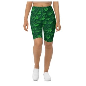Lucky Shamrock Biker Shorts, Biker Shorts For…