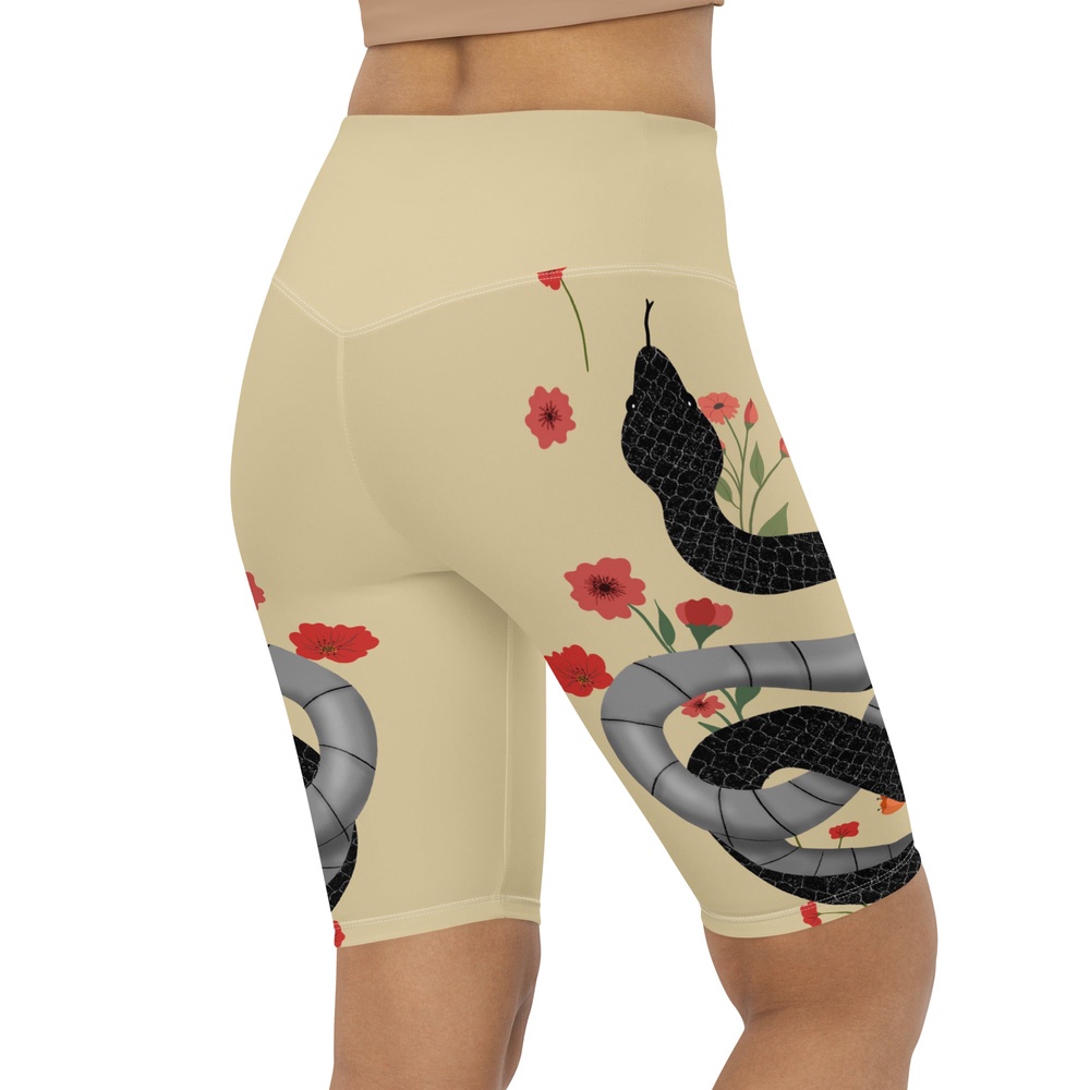 Midnight Serpent Biker Shorts, Biker Shorts For Mom, Shorts Mother’s Day, Mother Day Gift