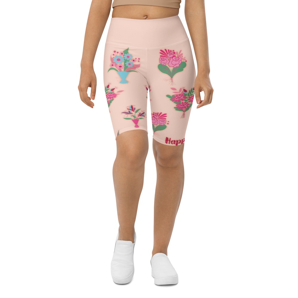 Mother’s Day Bouquet Biker Shorts, Biker Shorts For Mom, Shorts Mother’s Day, Mother Day Gift