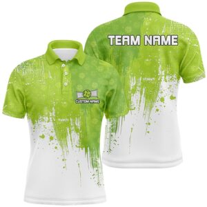Multi-Color Pickleball Shirts For Men, Women And Kids, Pickleball Pattern Team Polo Shirts, Pickleball Polo Shirts