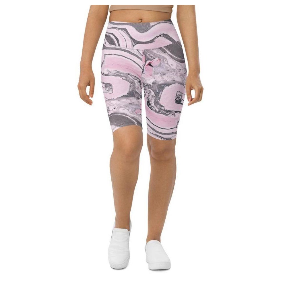 Pink Marble Biker Shorts, Biker Shorts For Mom, Shorts Mother’s Day, Mother Day Gift