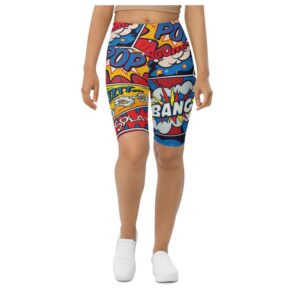 Superhero Comics Biker Shorts, Biker Shorts For…