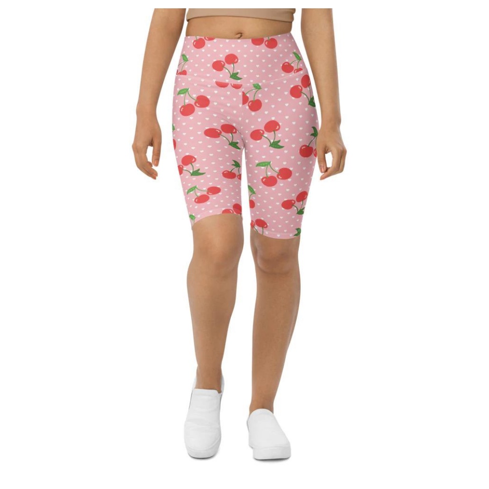 Sweet Cherry Biker Shorts, Biker Shorts For Mom, Shorts Mother’s Day, Mother Day Gift