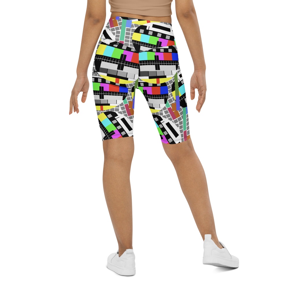 TV No Signal Biker Shorts, Biker Shorts For Mom, Shorts Mother’s Day, Mother Day Gift