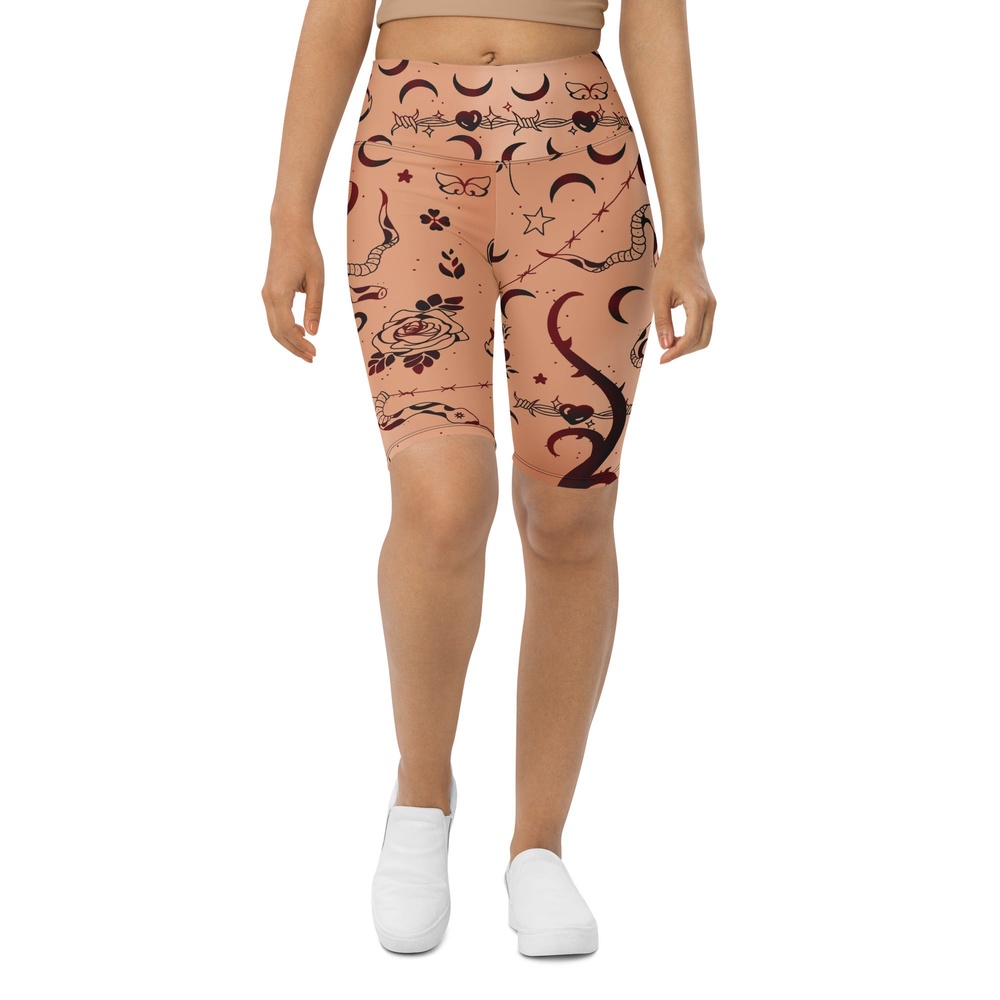 Tattoo Inspired Biker Shorts, Biker Shorts For Mom, Shorts Mother’s Day, Mother Day Gift Tattoo Inspired Biker Shorts, Biker Shorts For Mom, Shorts Mother’s Day, Mother Day Gift