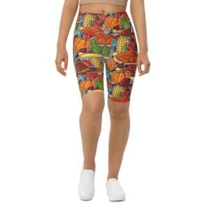Thanksgiving Celebration Biker Shorts, Biker Shorts For…