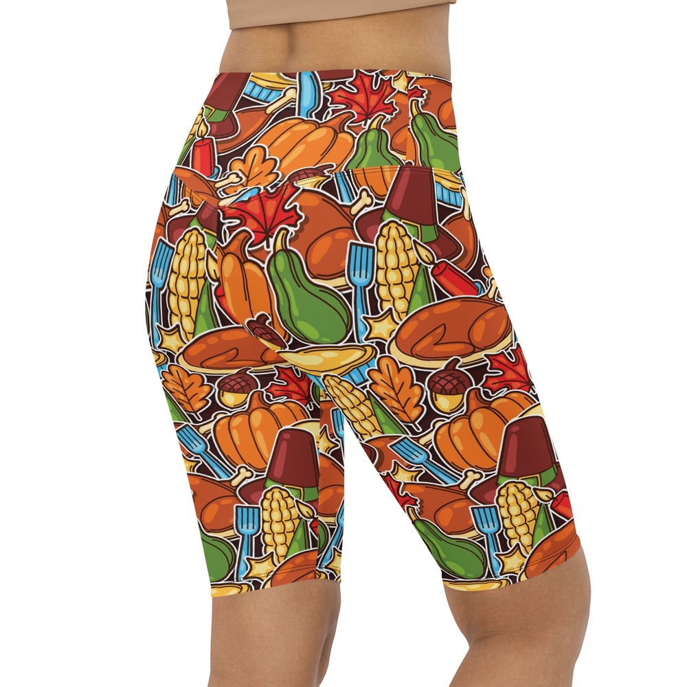 Thanksgiving Celebration Biker Shorts, Biker Shorts For Mom, Shorts Mother’s Day, Mother Day Gift