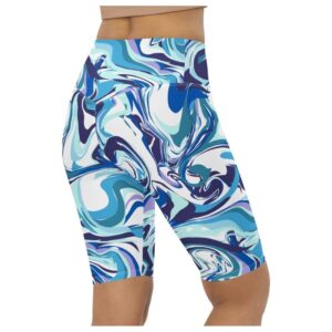 Vibrant Blue Marble Biker Shorts Biker Shorts For Mom Shorts Mother s Day Mother Day Gift 3 n53fco.jpg