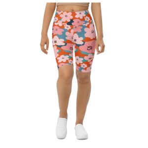 Vintage Floral Biker Shorts, Biker Shorts For…
