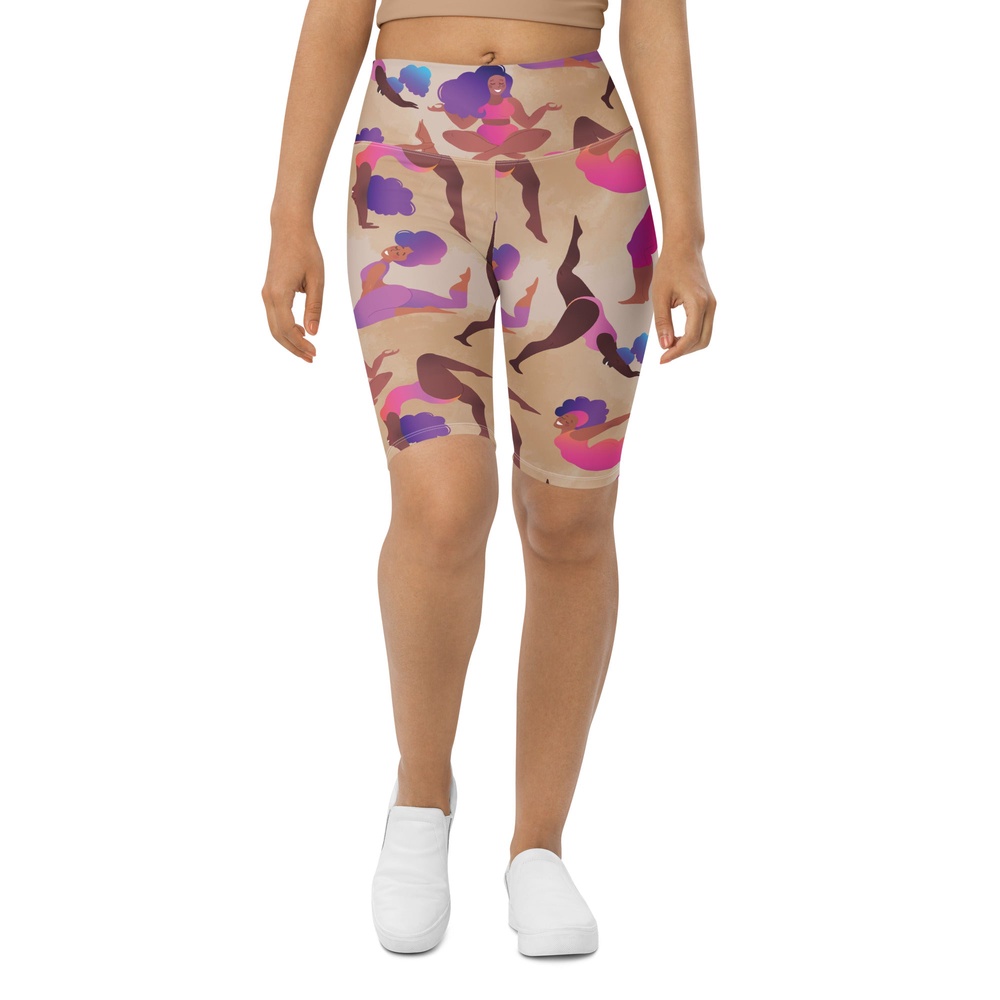 Yoga Poses Biker Shorts, Biker Shorts For Mom, Shorts Mother’s Day, Mother Day Gift