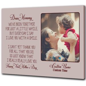 Custom New Mom Canvas Dear Mommy Gift…