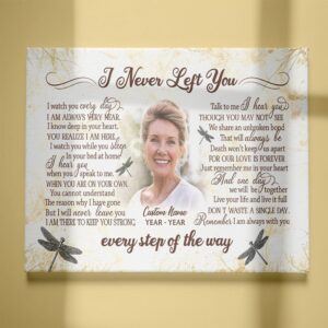 Customized Memorial Canvas, I Never Left You,…
