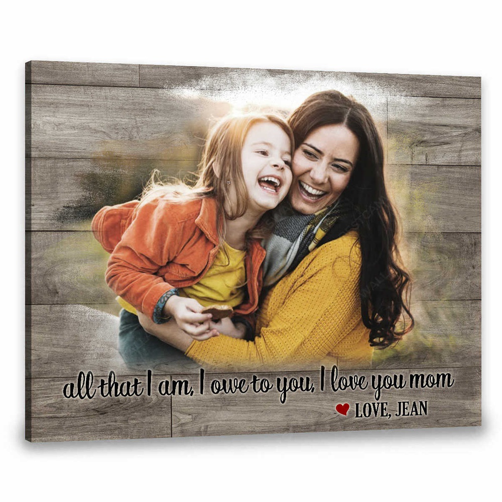 Futher Mother In Law, Step Mom Canvas Gifts, Badas Bonus Mom Canvas, Personalized Canvas Mother’s Day Gifts For Mom