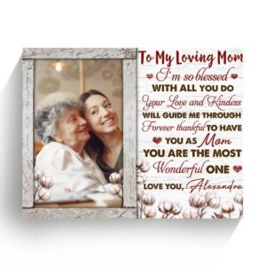 Love Letter To Mom Photo Canvas, Personalized…