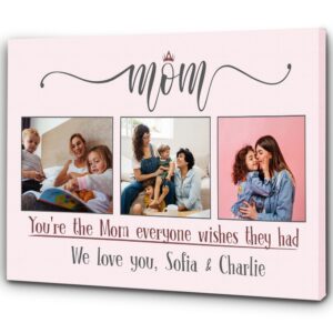 Mom Photo Collage Canvas Custom Gift For…