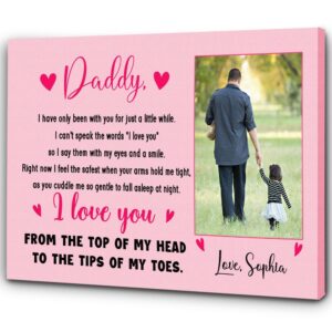 Personalized Dad Canvas Love You From Top…