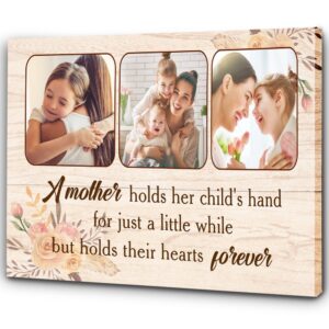 Personalized Mom Canvas A Mother Holds Her…