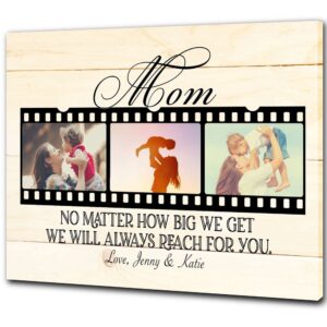 Personalized Mom Canvas, Best Mom Ever Mother’s…