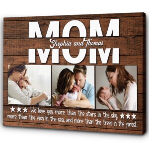 Personalized Mom Canvas Custom Mom Photo Collage…