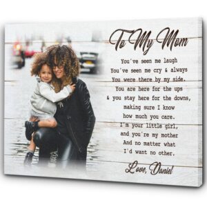 Personalized Mom Canvas, Daughter Mother Custom Canvas…
