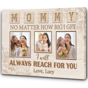 Personalized Mom Canvas, Mommy Photo Collage Mother’s…