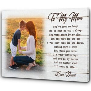 Personalized Mom Canvas, Son & Mother Custom…