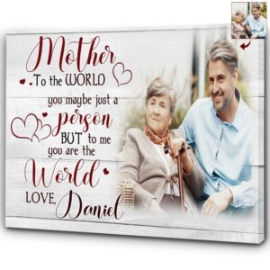 Personalized Mom Canvas, To Me You Are…