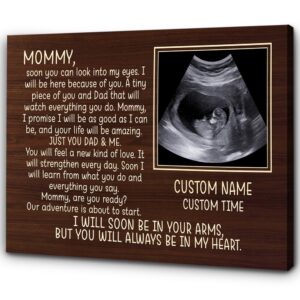 Personalized New Mom Canvas Just You Dad…